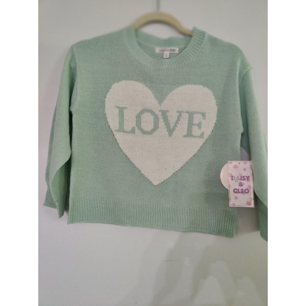 Daisy & Cle Long Sleeve Sweater Size M 10/12 NWT With A White 🤍 Beautiful) - Picture 2 of 6